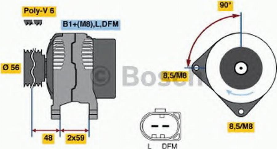 BOSCH 0124325138 - Poulie, alternateur cwaw.fr