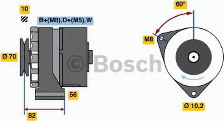 BOSCH 0 120 469 991 - Alternateur cwaw.fr