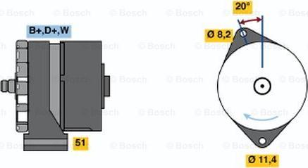 BOSCH 0 120 469 523 - Alternateur cwaw.fr