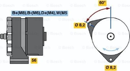 BOSCH 0 120 469 043 - Alternateur cwaw.fr