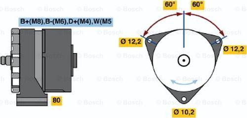 BOSCH 0 120 469 019 - Alternateur cwaw.fr