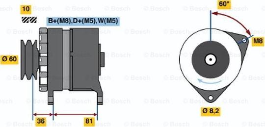 BOSCH 0 120 469 899 - Alternateur cwaw.fr