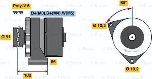 BOSCH 0 120 469 853 - Alternateur cwaw.fr