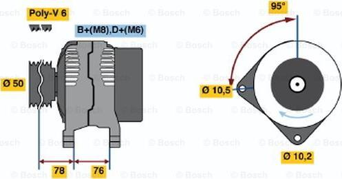 BOSCH 0 120 485 048 - Alternateur cwaw.fr