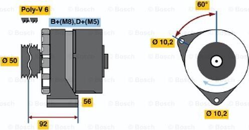 BOSCH 0 120 468 058 - Alternateur cwaw.fr