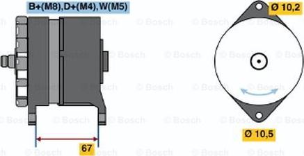 BOSCH 0 120 468 065 - Alternateur cwaw.fr