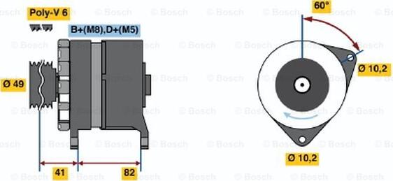 BOSCH 0 120 468 005 - Alternateur cwaw.fr