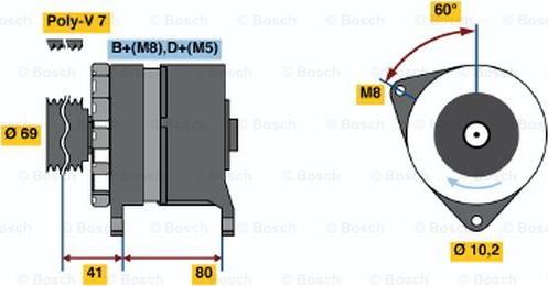 BOSCH 0 120 468 024 - Alternateur cwaw.fr