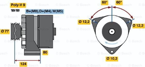 BOSCH 0 120 468 143 - Alternateur cwaw.fr