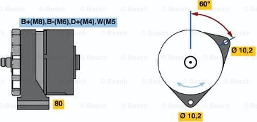 BOSCH 0 120 468 142 - Alternateur cwaw.fr