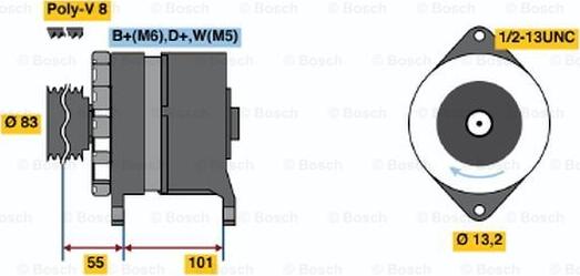 BOSCH 0 120 468 163 - Alternateur cwaw.fr