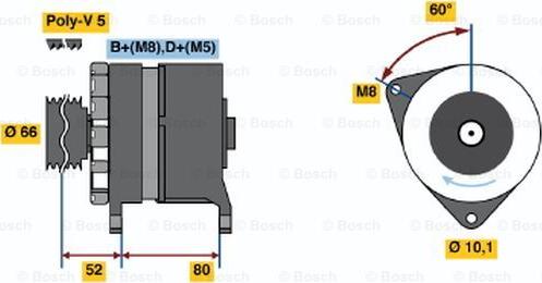 BOSCH 0 120 468 108 - Alternateur cwaw.fr