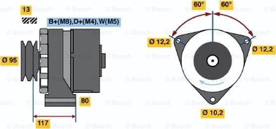 BOSCH 0 120 488 278 - Alternateur cwaw.fr