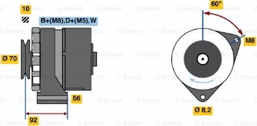 BOSCH 0 120 468 120 - Alternateur cwaw.fr