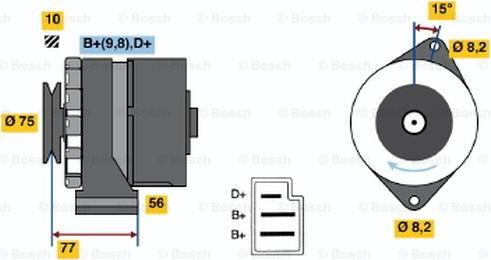 BOSCH 0 986 030 740 - Alternateur cwaw.fr