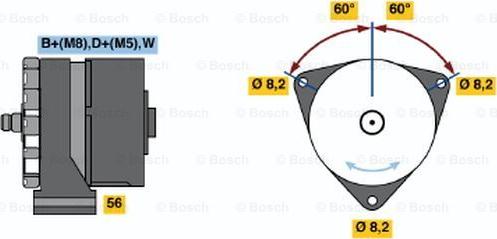 BOSCH 0 120 488 233 - Alternateur cwaw.fr