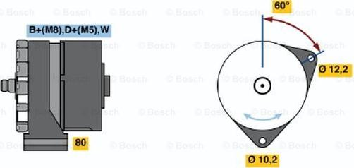 BOSCH 0 120 484 025 - Alternateur cwaw.fr