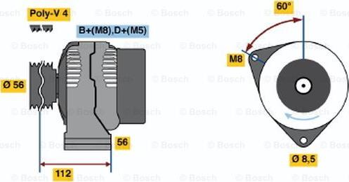 BOSCH 0 120 485 047 - Alternateur cwaw.fr