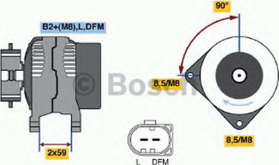 BOSCH 0 121 715 004 - Alternateur cwaw.fr