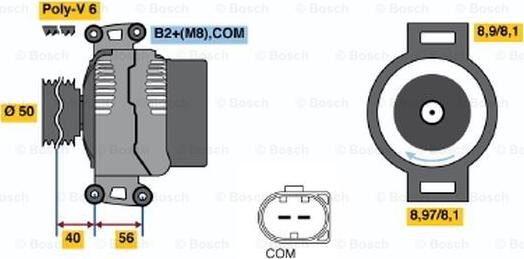 BOSCH 0 121 715 006 - Alternateur cwaw.fr