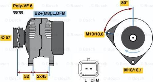 BOSCH 0 121 715 101 - Alternateur cwaw.fr