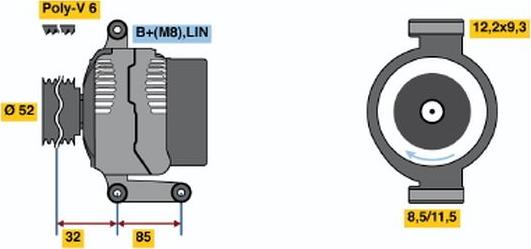 BOSCH 0 121 715 032 - Alternateur cwaw.fr