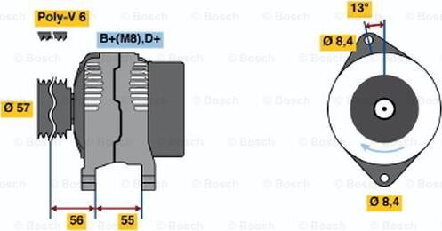 BOSCH 0 123 500 004 - Alternateur cwaw.fr