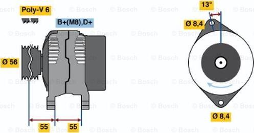 BOSCH 0 123 500 006 - Alternateur cwaw.fr