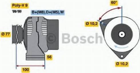 BOSCH 0 123 515 500 - Alternateur cwaw.fr