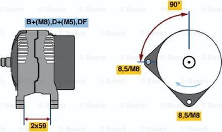 BOSCH 0 123 515 009 - Alternateur cwaw.fr