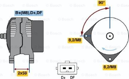 BOSCH 0 123 515 018 - Alternateur cwaw.fr