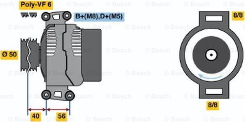 BOSCH 0 123 510 082 - Alternateur cwaw.fr