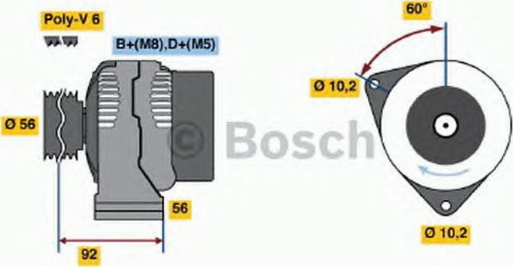 BOSCH 0 123 510 074 - Alternateur cwaw.fr