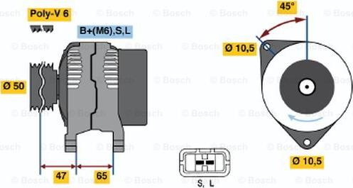 BOSCH 0 123 115 010 - Alternateur cwaw.fr