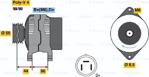 BOSCH 0 123 115 013 - Alternateur cwaw.fr