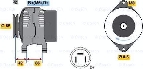 BOSCH 0 123 115 012 - Alternateur cwaw.fr