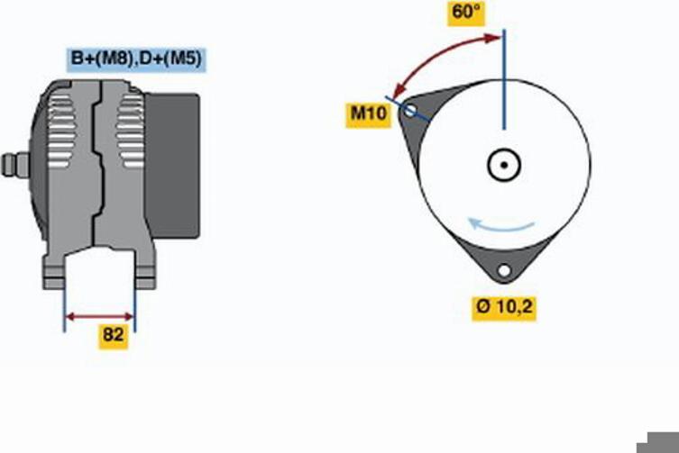 BOSCH 0 123 310 044 - Alternateur cwaw.fr