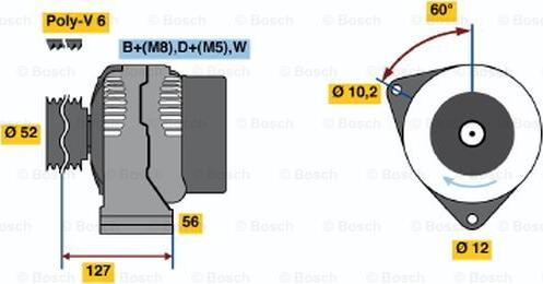 BOSCH 0 123 310 041 - Alternateur cwaw.fr