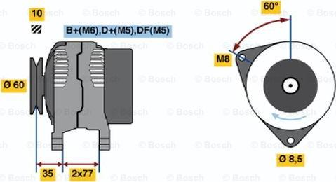 BOSCH 0 123 310 048 - Alternateur cwaw.fr