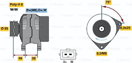 BOSCH 0 123 310 002 - Alternateur cwaw.fr