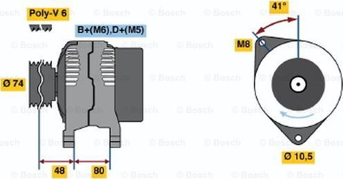 BOSCH 0 123 310 016 - Alternateur cwaw.fr