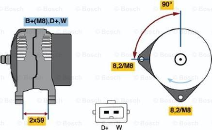 BOSCH 0 123 310 032 - Alternateur cwaw.fr