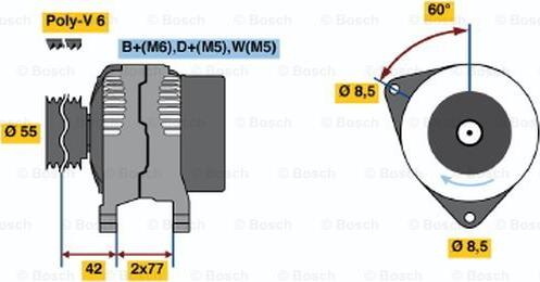 BOSCH 0 123 310 029 - Alternateur cwaw.fr