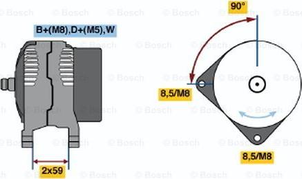 BOSCH 0 123 320 048 - Alternateur cwaw.fr