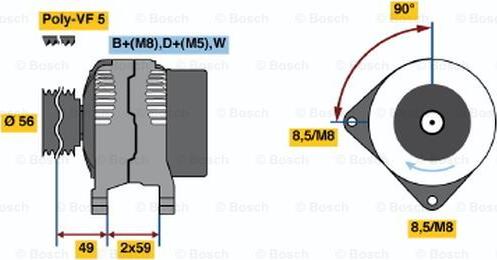 BOSCH 0 123 320 033 - Alternateur cwaw.fr