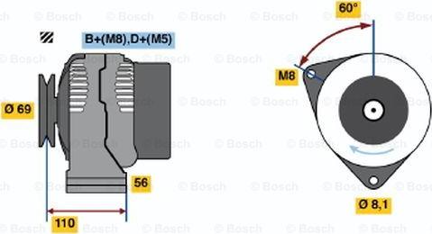 BOSCH 0 123 320 026 - Alternateur cwaw.fr