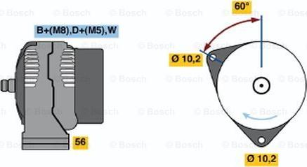 BOSCH 0 123 512 502 - Alternateur cwaw.fr