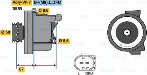 BOSCH 0 122 0AA 1P0 - Alternateur cwaw.fr