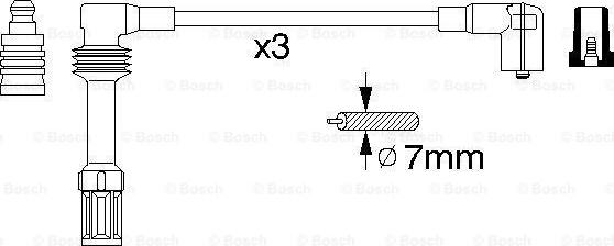 BOSCH 0356912973 - Kit de câbles d'allumage cwaw.fr