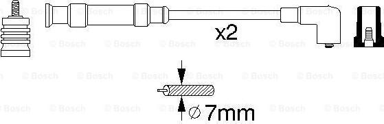 BOSCH 0 356 912 804 - Kit de câbles d'allumage cwaw.fr